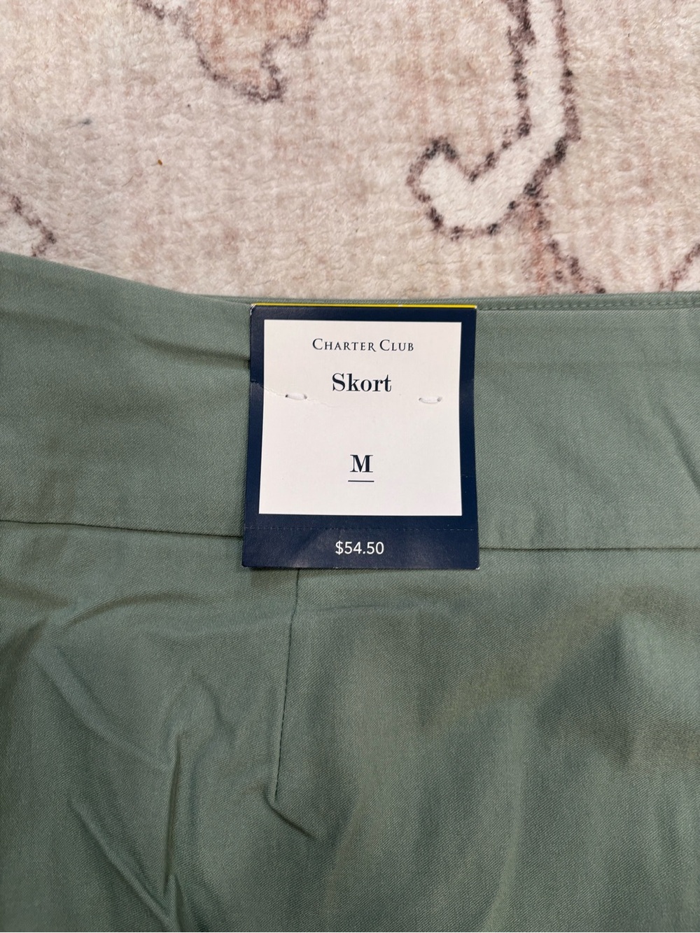 Charter Club Olive Green Mini Skirt with Side Slit - Picture 10 of 10
